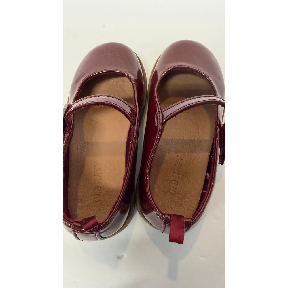 Burgundy mary JAne Flats